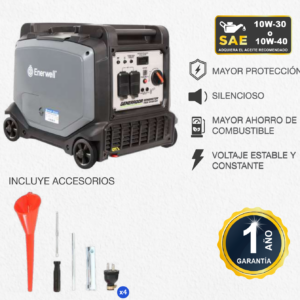 Generador portátil a gasolina Enerwell G3000I 3,3 KW 120V